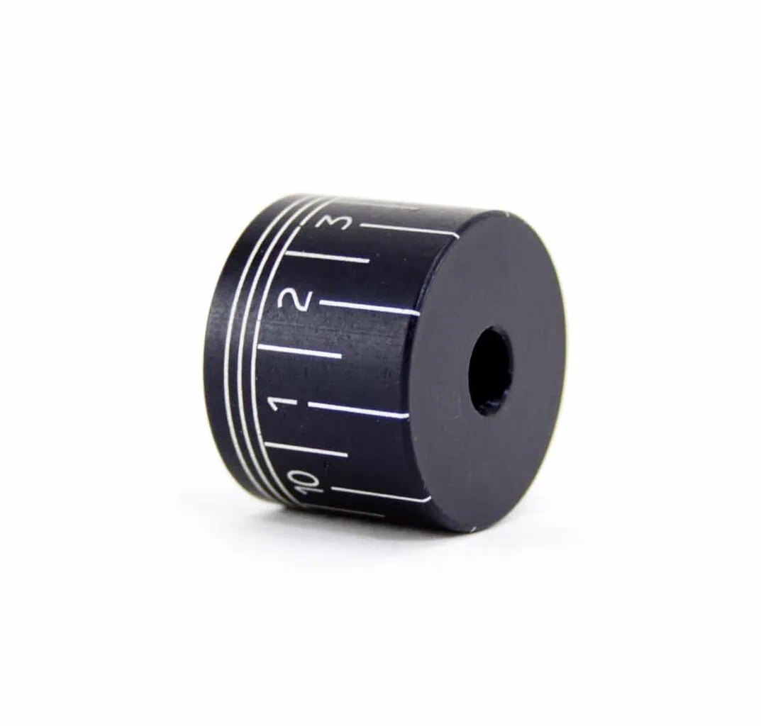 Circumferental Engraving on Anodized Knob