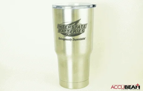 Laser engraved RTIC stainless steel tumbler