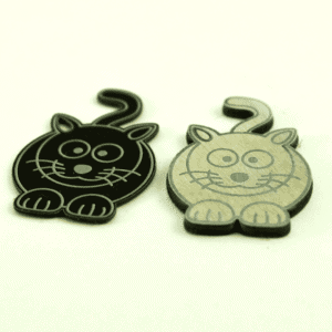Laser Cut and Engraved Cat Pendants Laser Cut and Engraved Cat Pendants