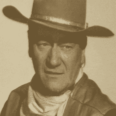 Photo Engraved John Wayne Photo Engraved John Wayne