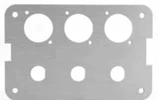 Precision laser cut aluminum components with smooth edges