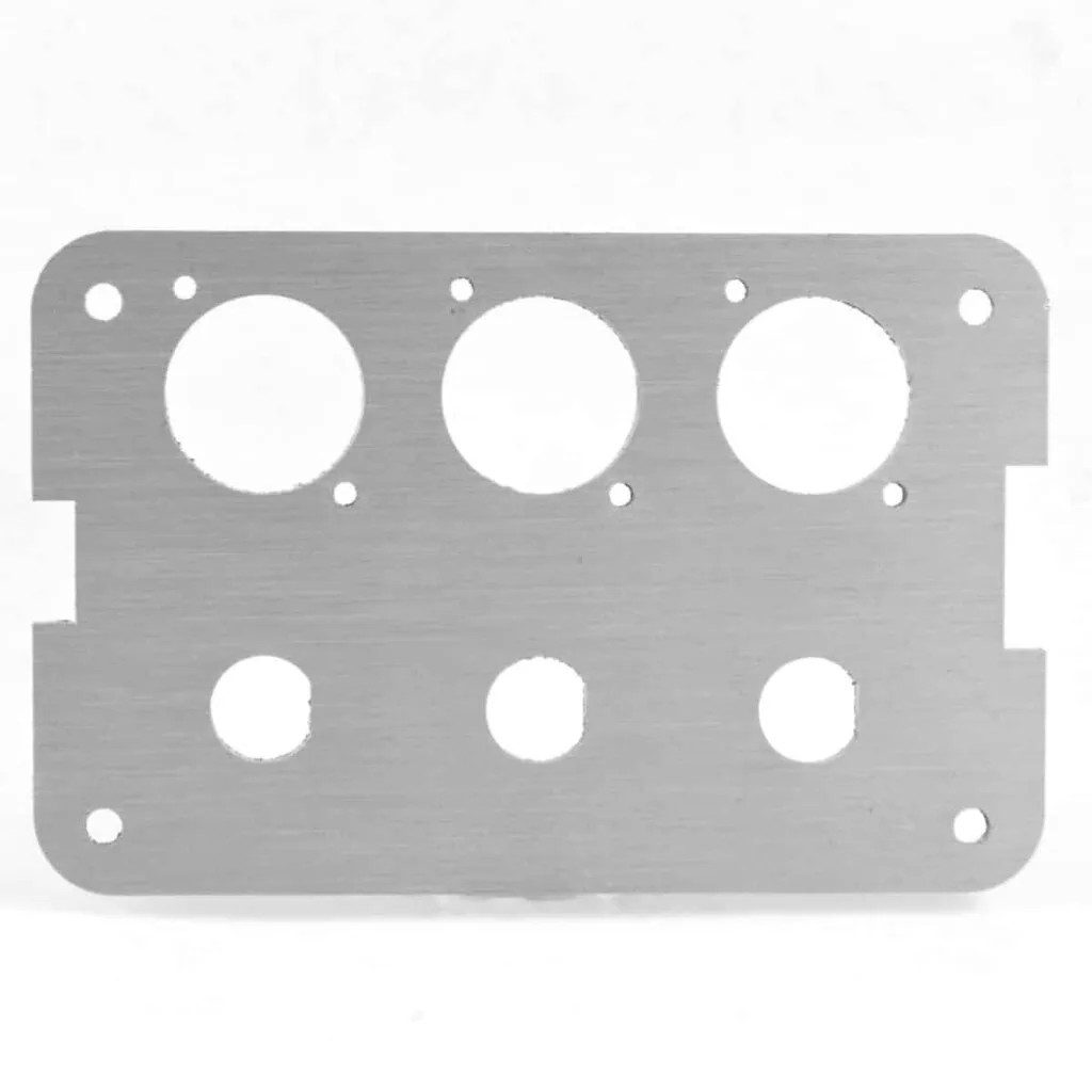 Precision laser cut aluminum components with smooth edges
