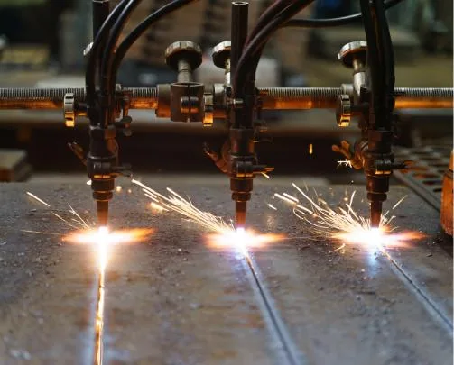Flame cutting